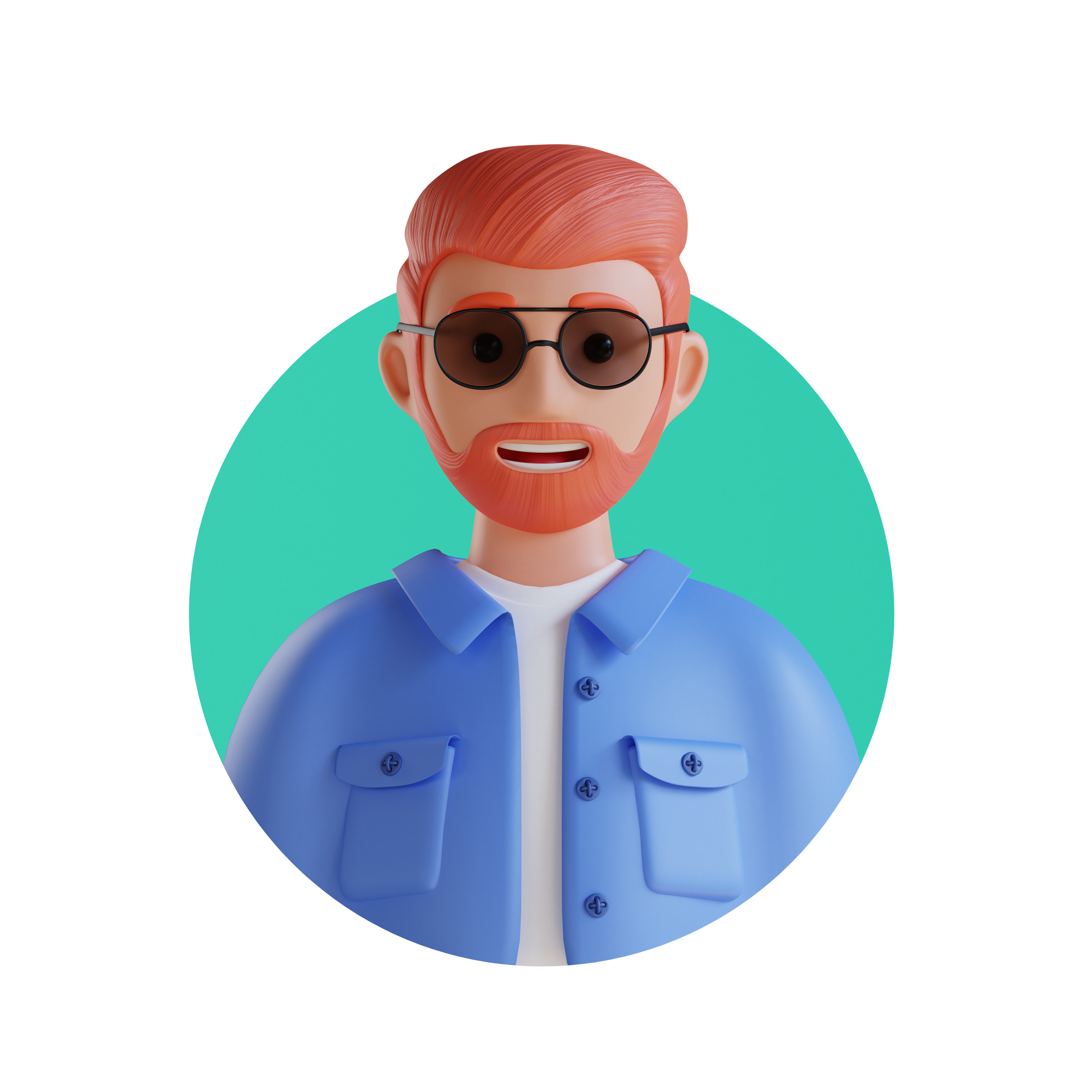 Outreach cool man 3d icon